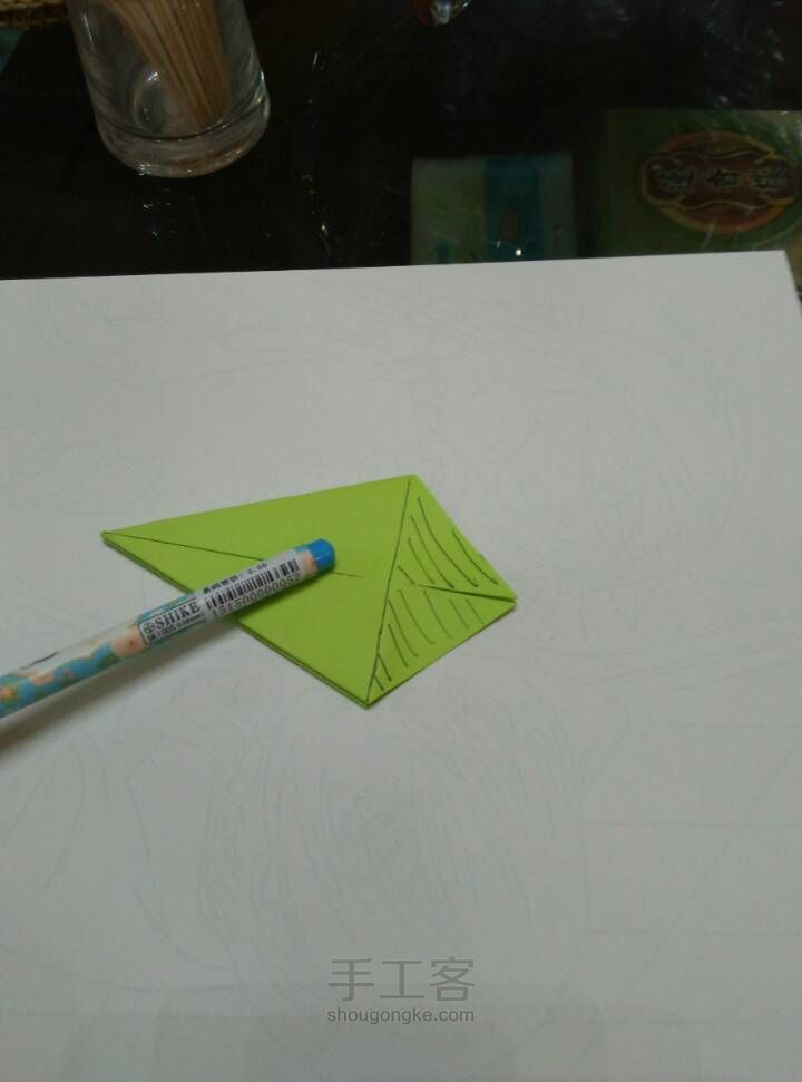菊花折纸 第10步