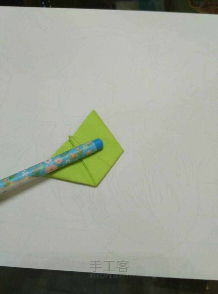 菊花折纸 第13步