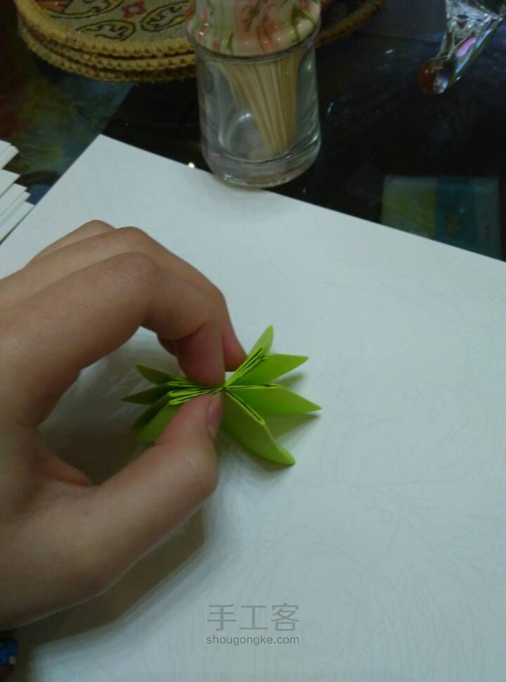 菊花折纸 第22步