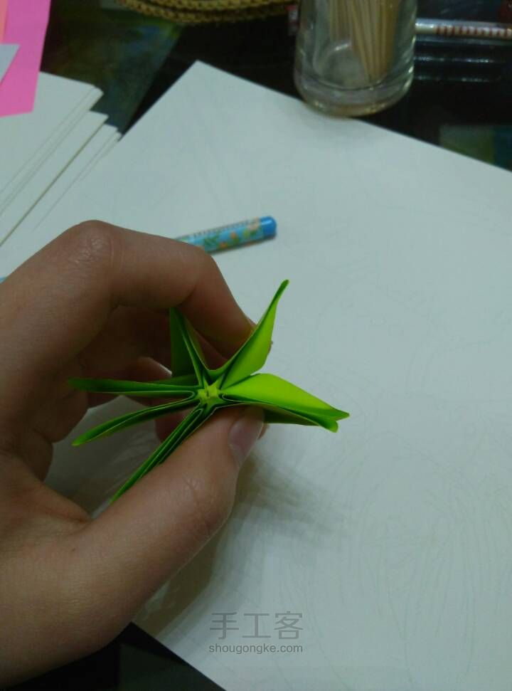 菊花折纸 第30步