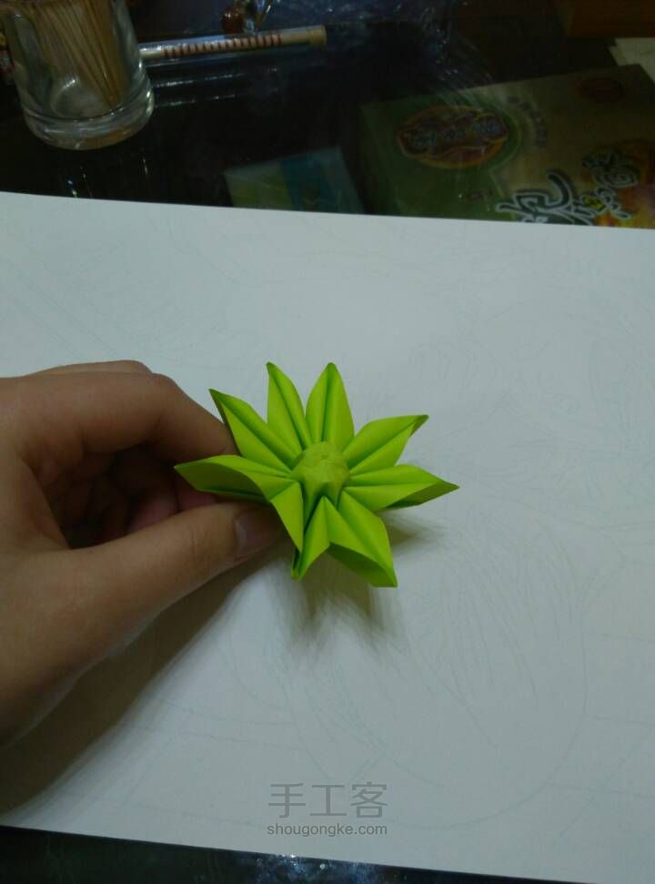 菊花折纸 第33步
