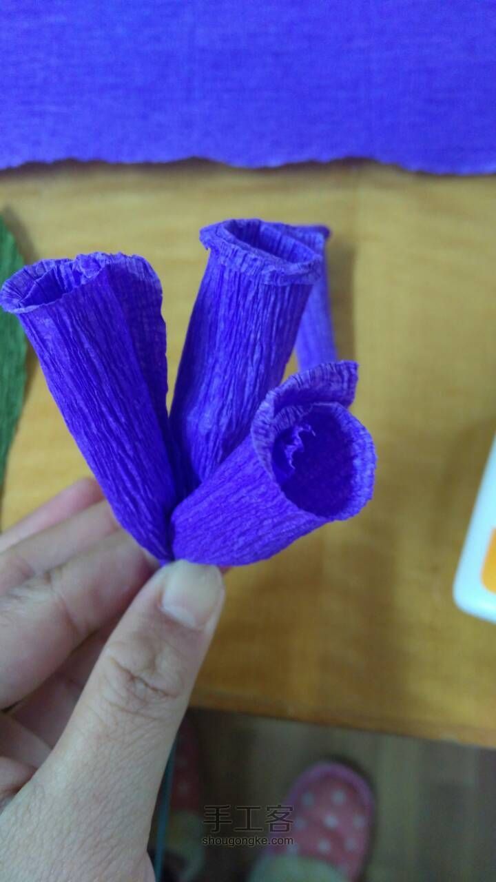紫色花 第14步