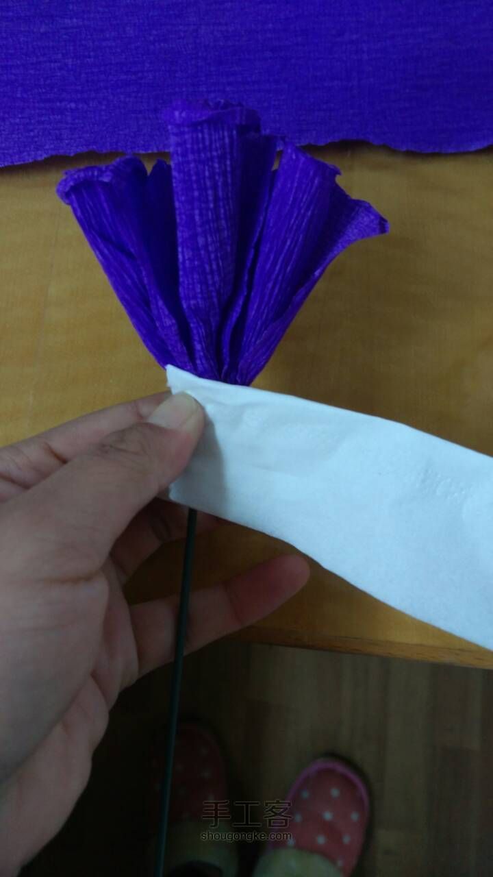 紫色花 第18步