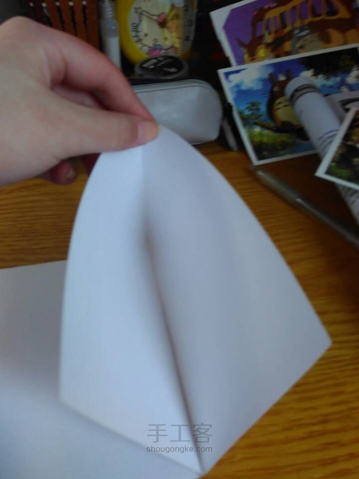 一张纸折相框 第4步
