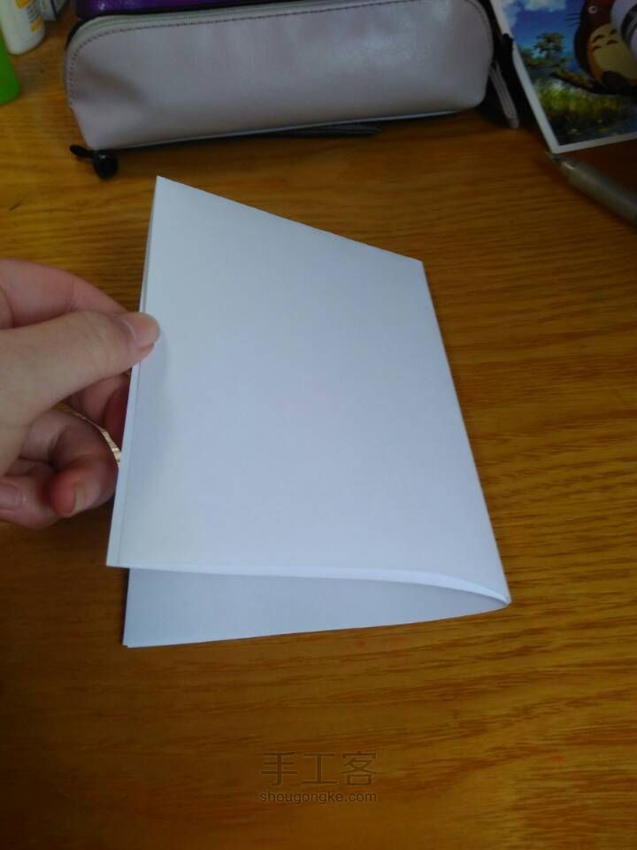 一张纸折相框 第3步