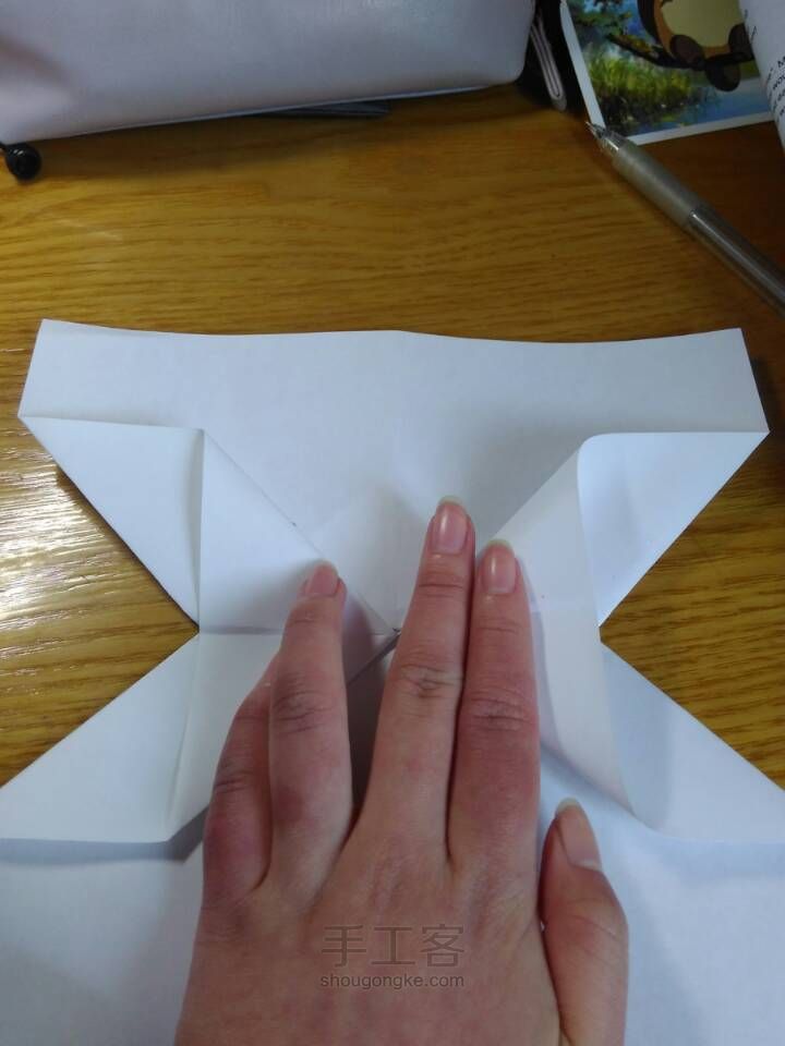 一张纸折相框 第10步