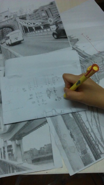 （塑料ABS）伦敦吊桥模型 第2步