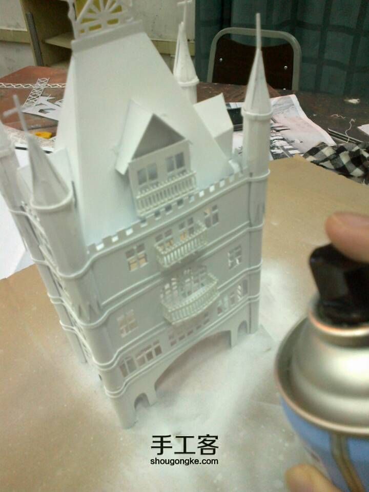 （塑料ABS）伦敦吊桥模型 第10步