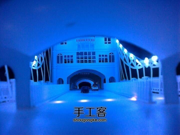 （塑料ABS）伦敦吊桥模型 第17步