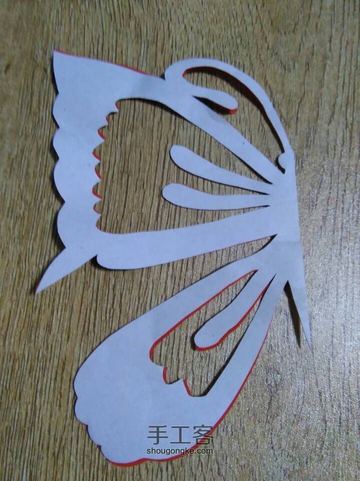 剪纸练习～蝴蝶 第4步