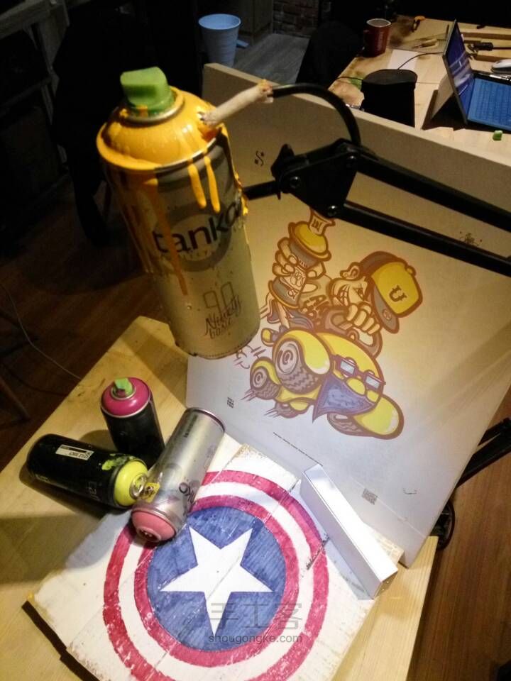 GRAFFITI LAMP 涂鸦台灯DIY制作 第9步