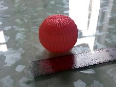 扇形波纹单层纸球