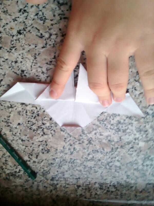 蝴蝶折纸 第9步