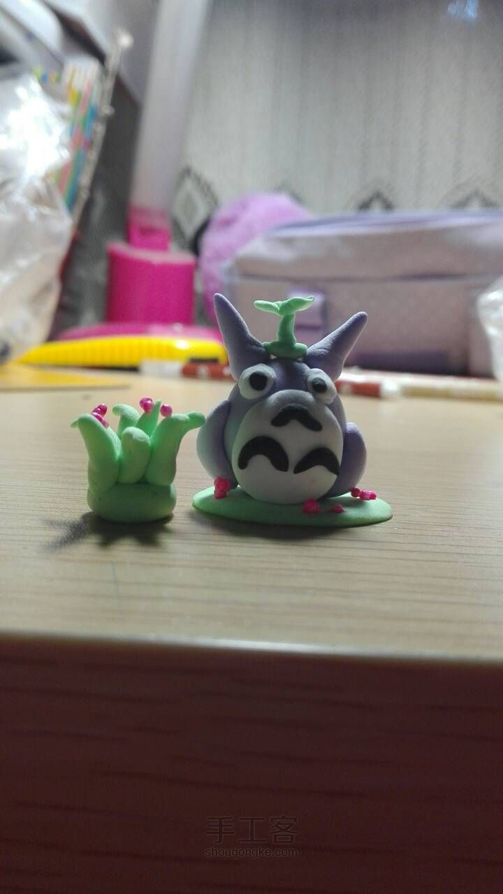 萌萌哒小龙猫。🎁 第14步