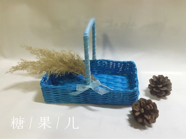 【糖果儿手作】纸藤编织-小挎篮 第1步