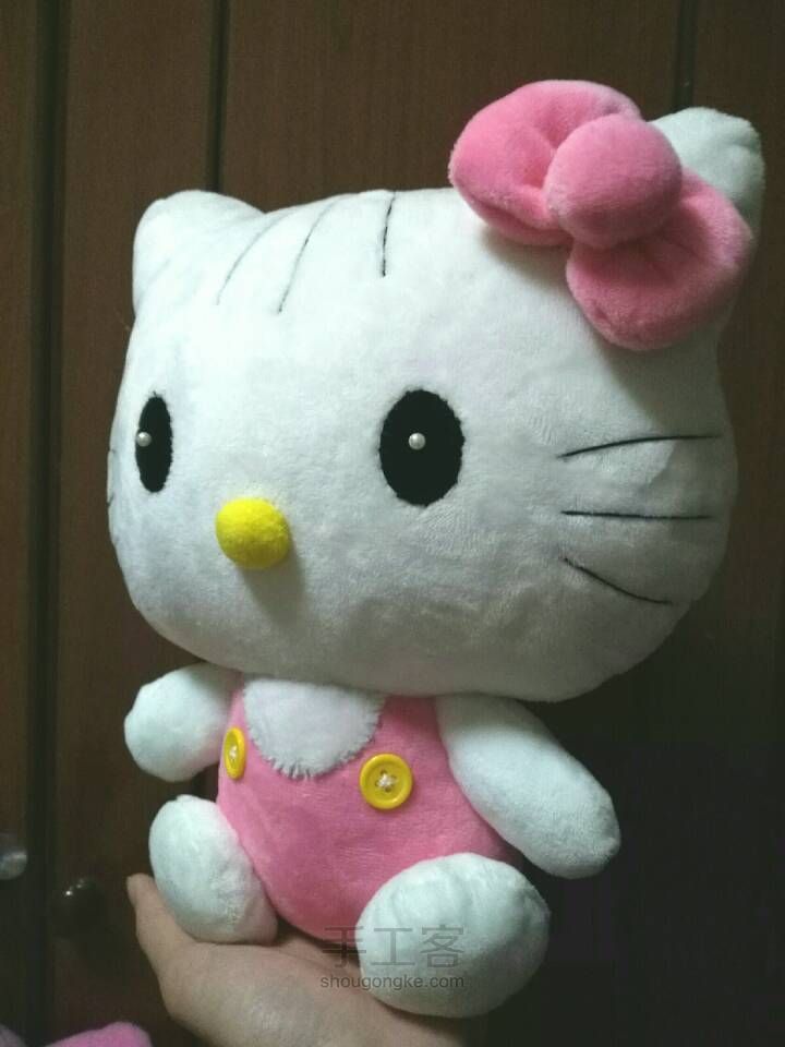 手工缝制的HelloKitty 第13步