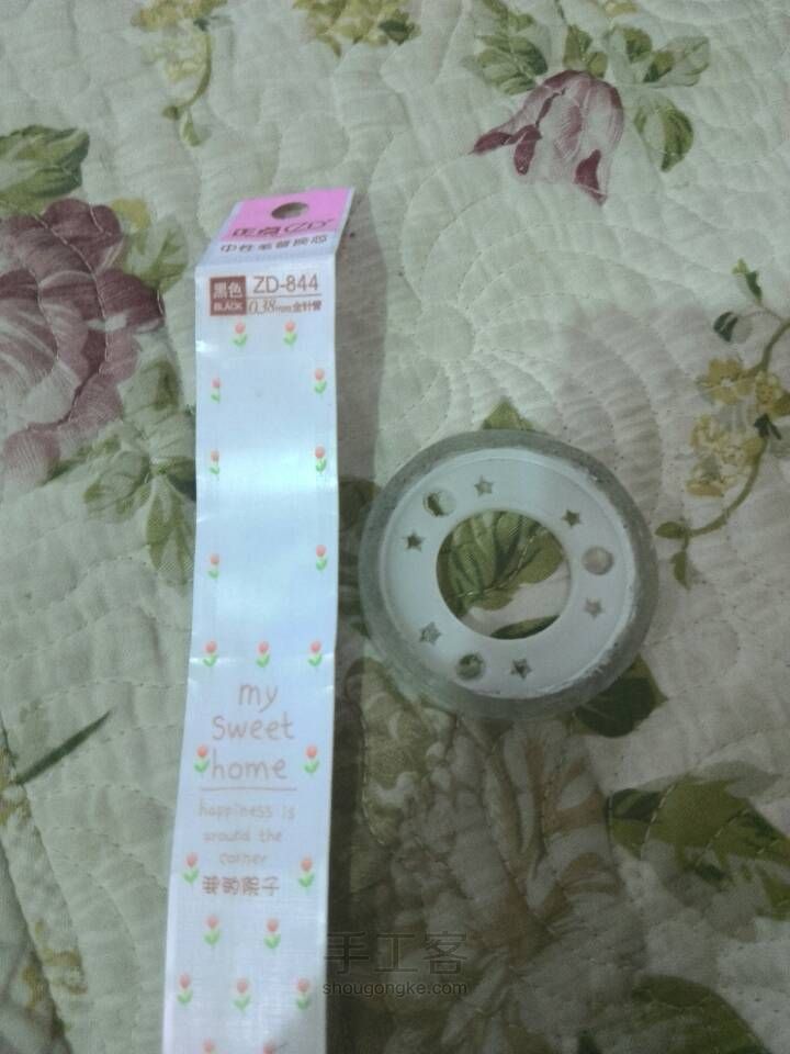 笔芯袋蝴蝶结 第1步