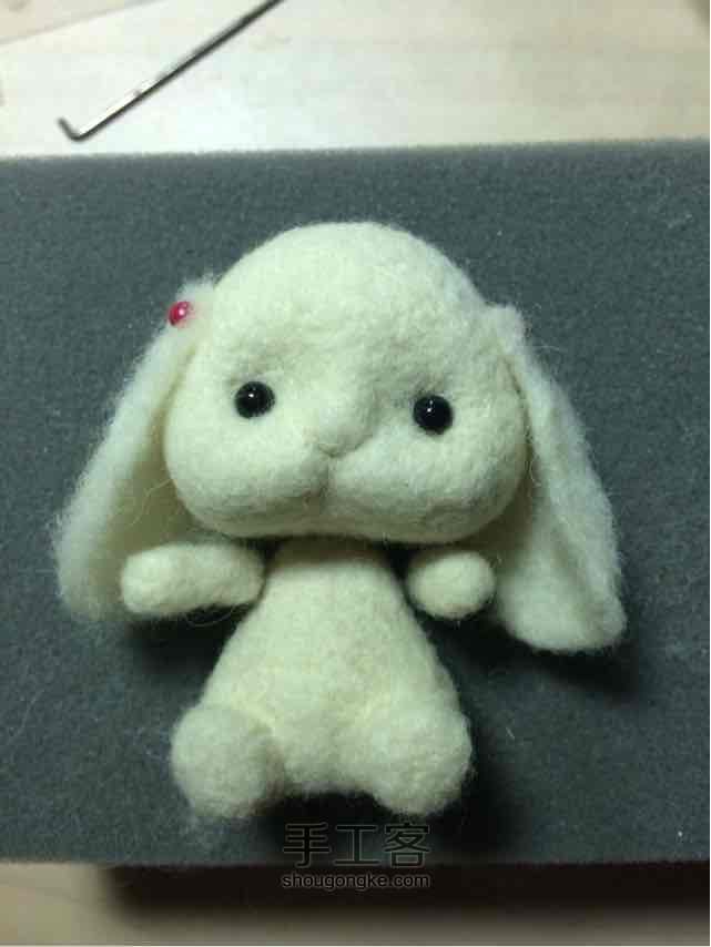 羊毛毡小兔纸 第2步