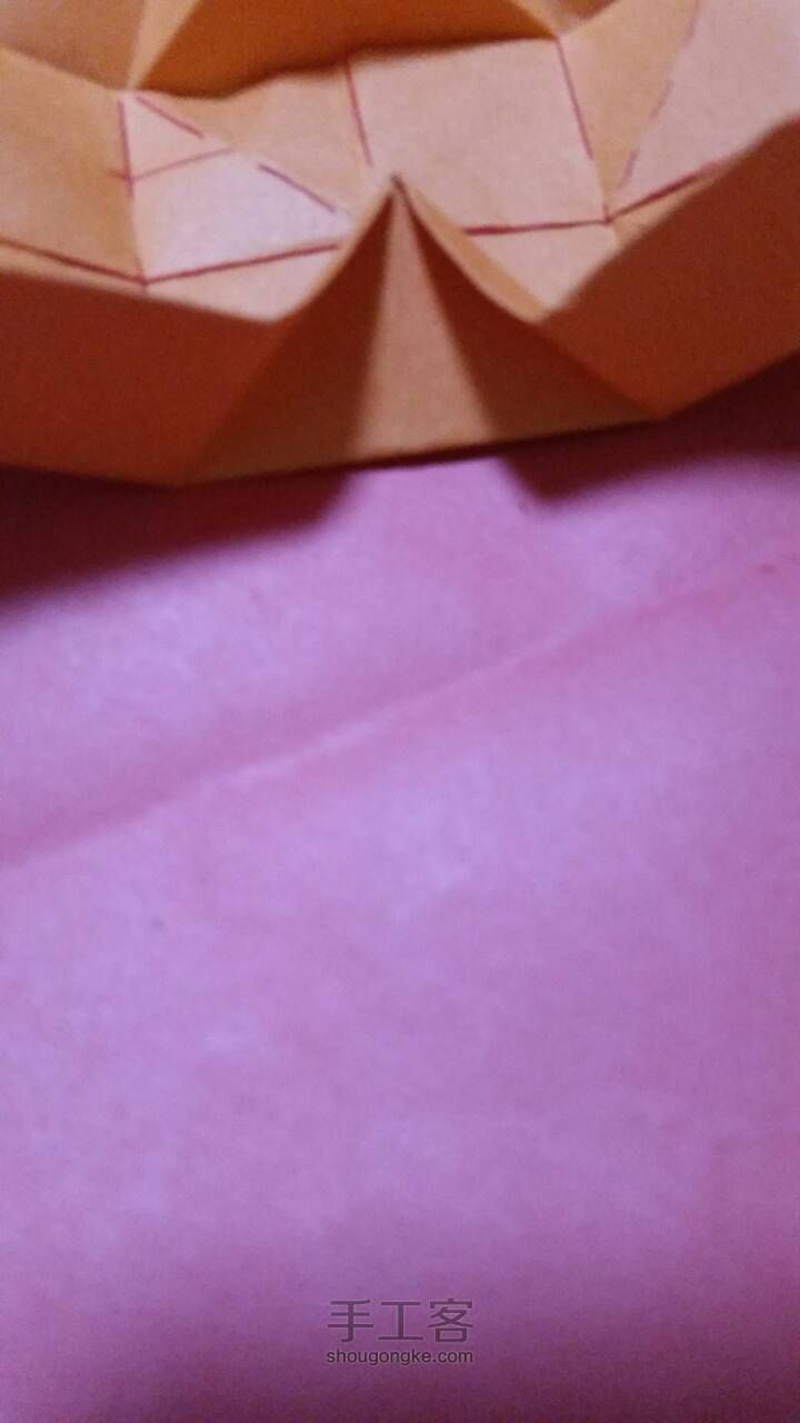 一张纸折成的戒指盒子 第26步