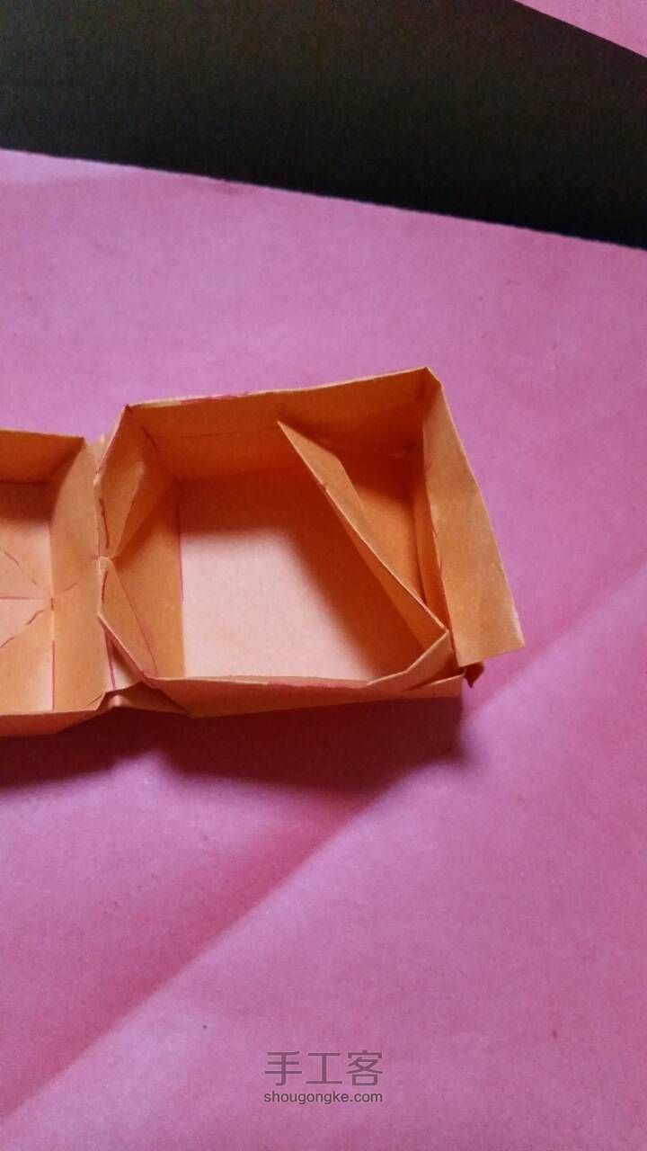 一张纸折成的戒指盒子 第39步