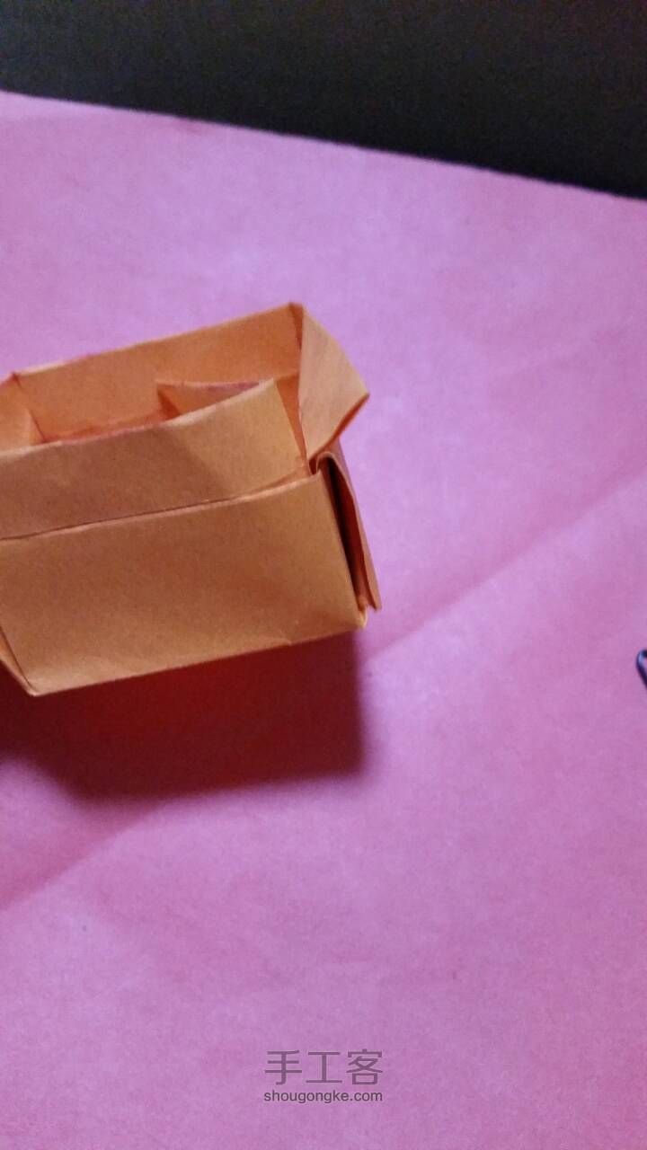 一张纸折成的戒指盒子 第38步