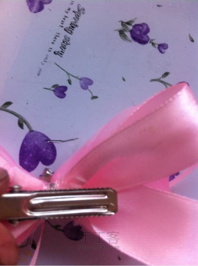 闪亮亮的粉红蝴蝶结🎀 第22步