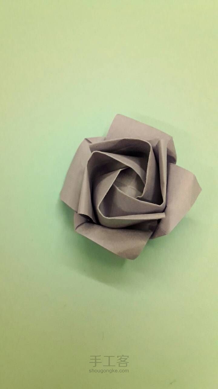 简单的纸玫瑰 第34步