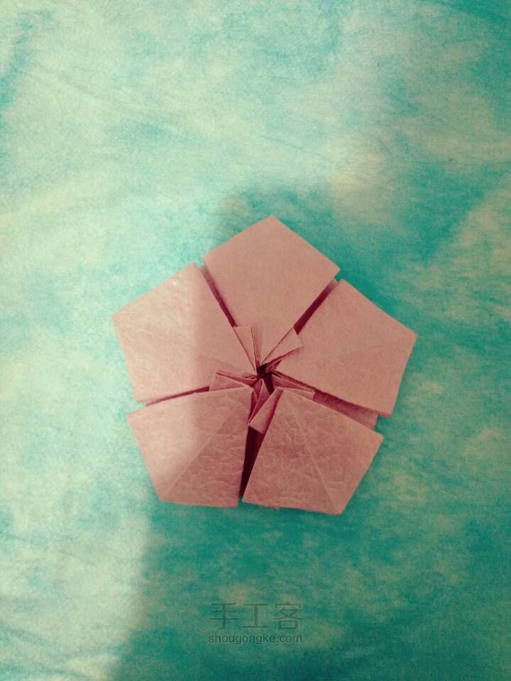 『成説』美腻的樱花🌸折纸教程 第27步