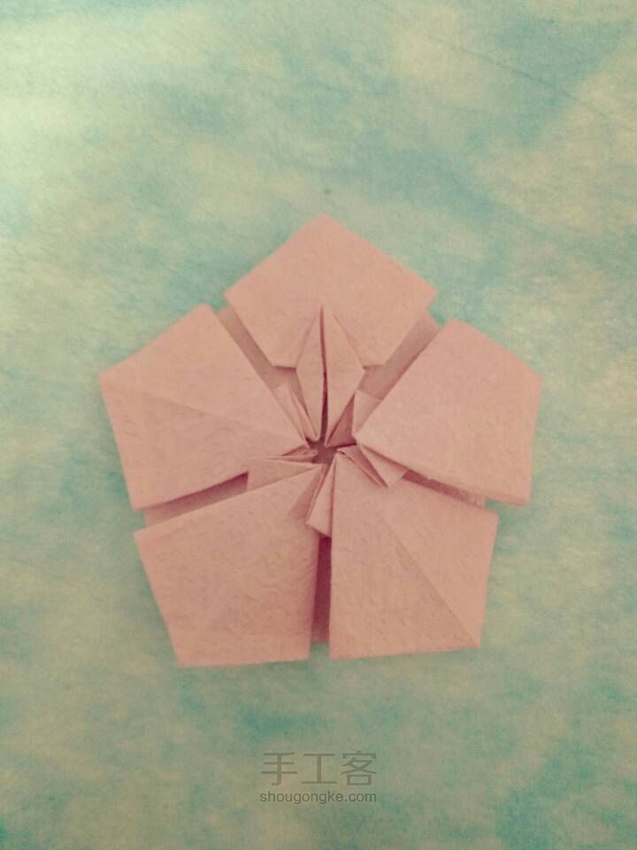『成説』美腻的樱花🌸折纸教程 第30步