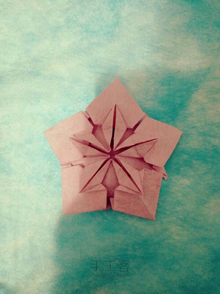『成説』美腻的樱花🌸折纸教程 第39步