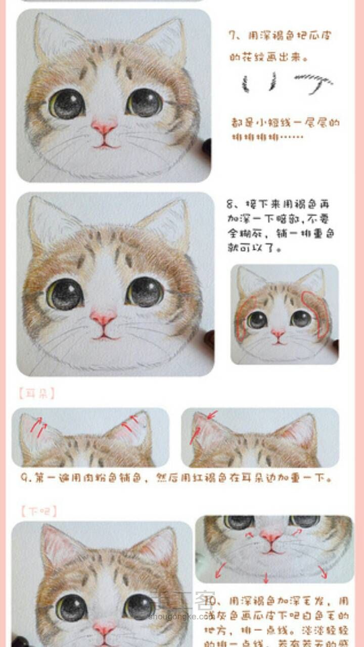 绘画萌猫小课堂！[转载] 第3步