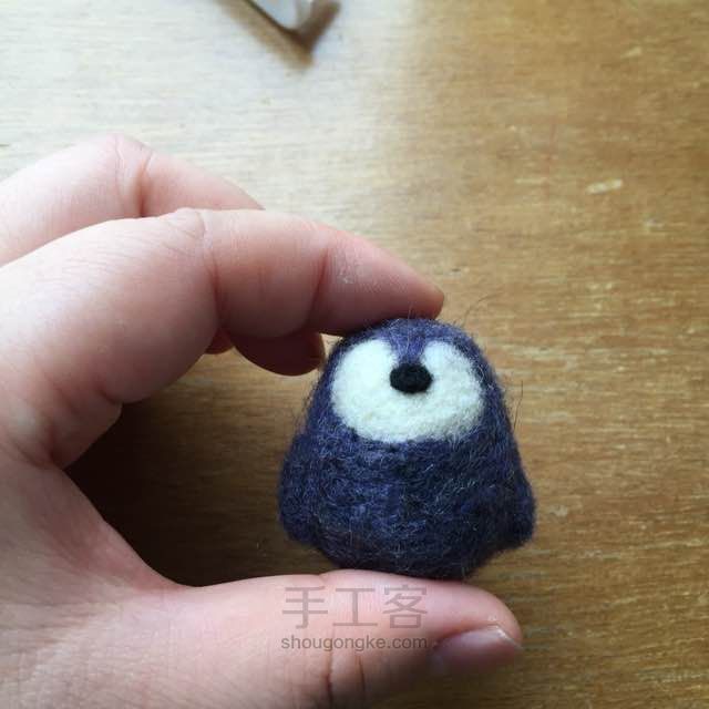 羊毛毡  小企鹅 第3步