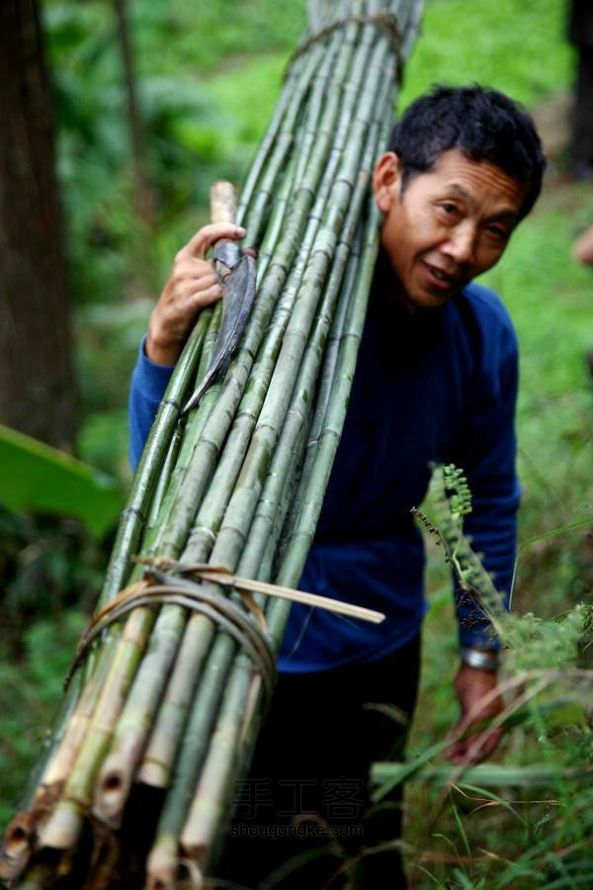 贵州三穗竹编特色簸箕工序展示，三穗竹制品经典竹筛分享 第2步