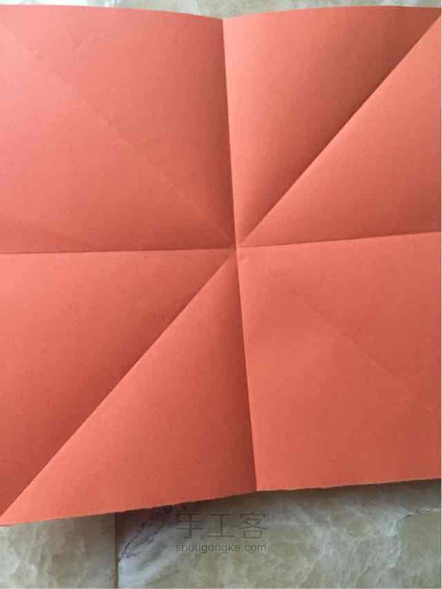 折纸花篮 第1步