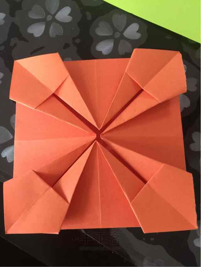 折纸花篮 第10步
