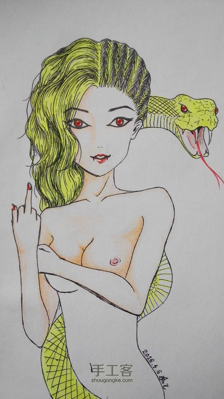 瞎画～蛇… 第8步
