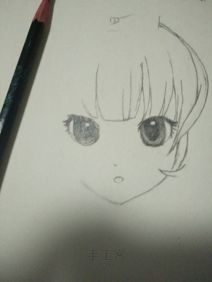 不打底直接画 第2步