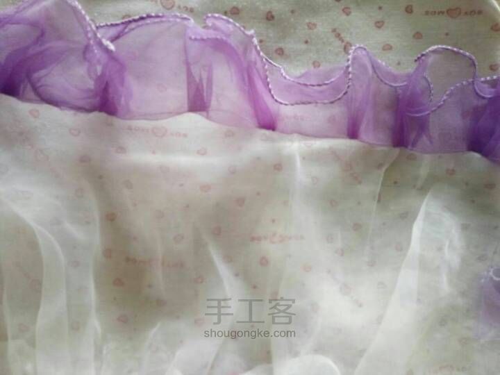 唯美紫色婚纱 第2步