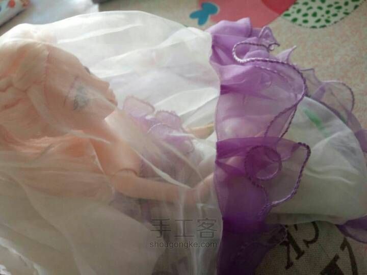 唯美紫色婚纱 第22步