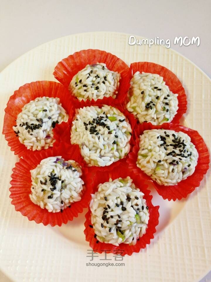 【Dumpling MOM】蒸米肉丸+菌菇时蔬蛋汤=营养倍增 第7步