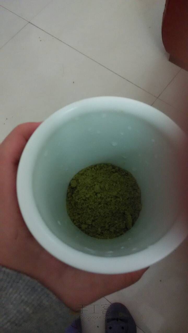 自创抹茶酸奶杯 第6步