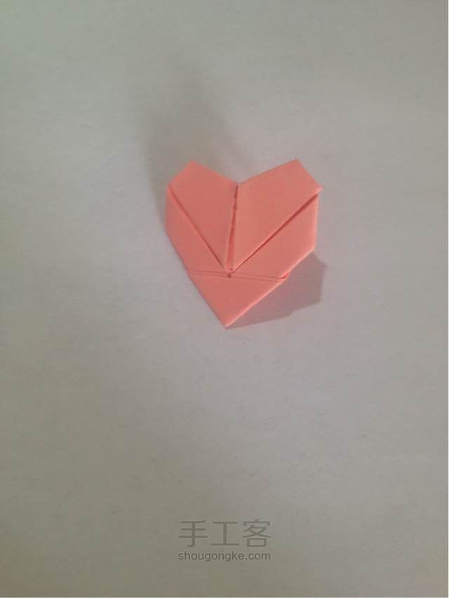简单好记的爱心折纸教程！
 第12步