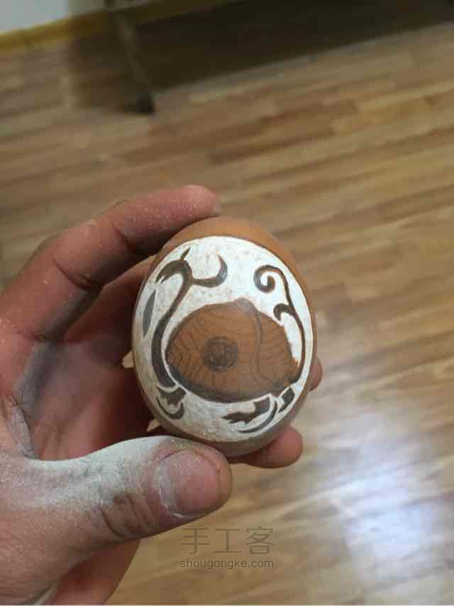 鸡蛋雕刻 第2步