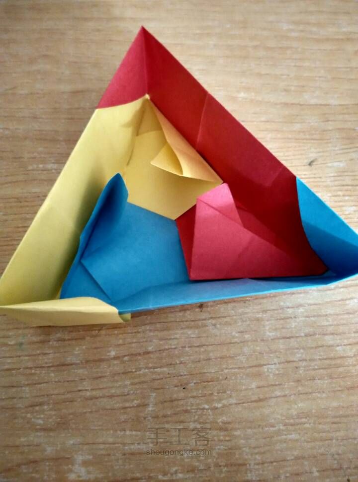 超简单的三角立体盒子 第22步