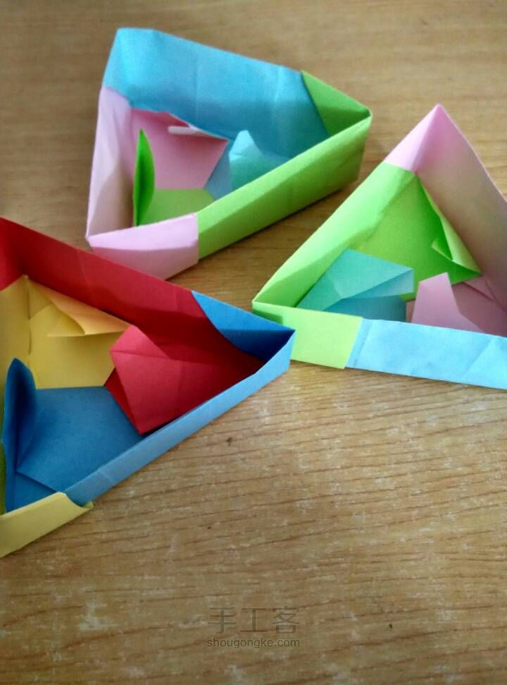 超简单的三角立体盒子 第23步