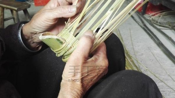 环保精致竹筷箩编制教程，DIY属于自己的厨房利器 第9步