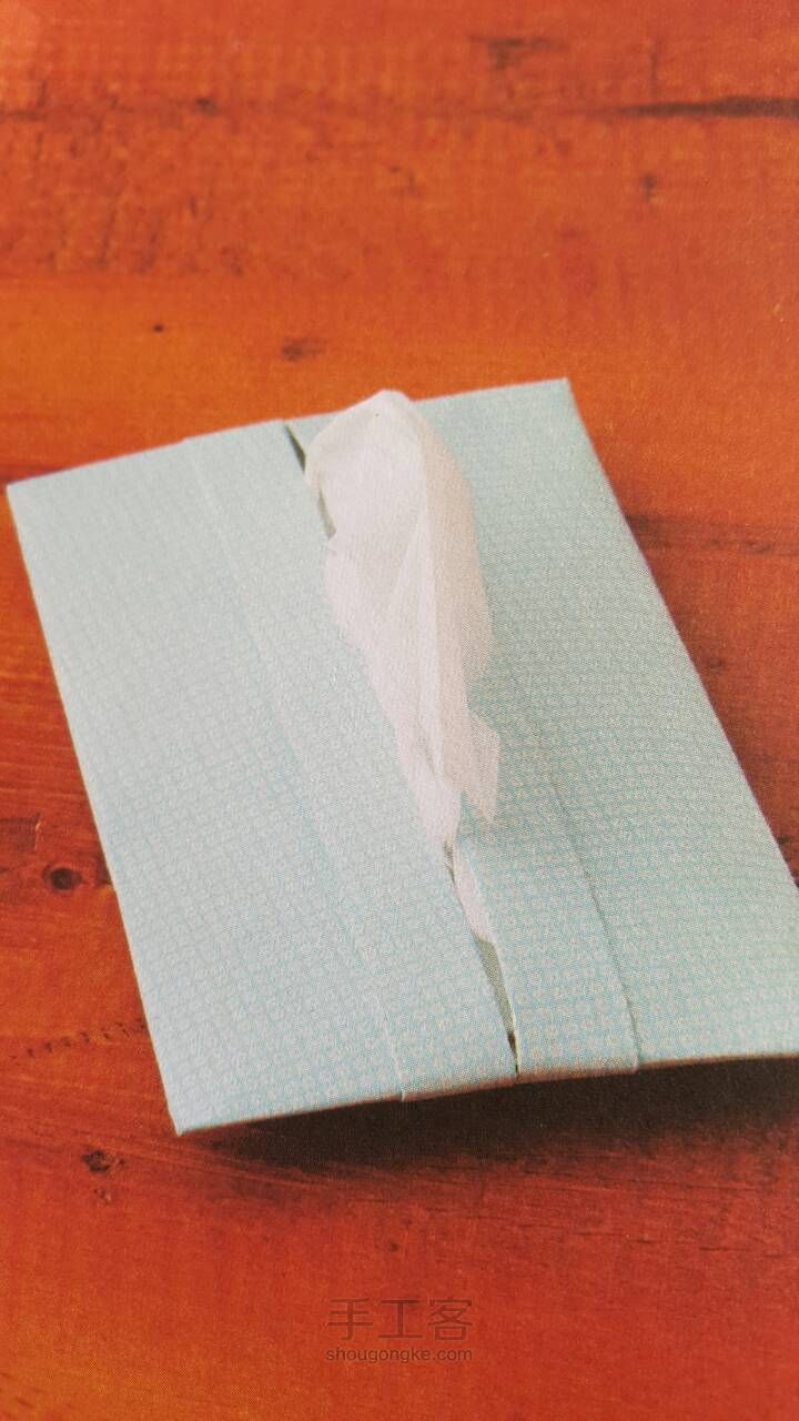 生活巾中的创意折纸之口袋纸巾包 第1步