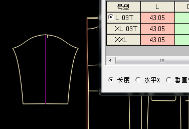 落肩袖大衣的制版数据～ 第10步