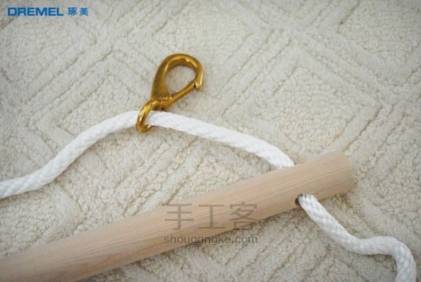 【琢美智造】营造温馨家庭小角落——DIY浪漫吊床 第9步