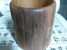 简陋的工具制作木质茶杯！